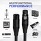 LyxPro 1.5 ft Balanced XLR Cable, Male to Female, 3 Pin Microphone Cable